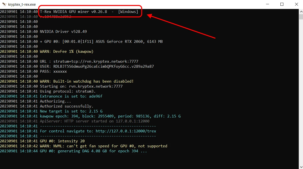 Miner and its version