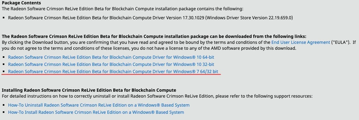 AMD blockchain drivers download
