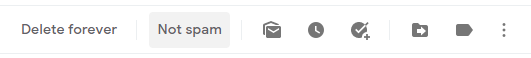 Click "Not spam"