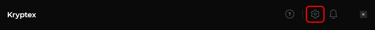Kryptex Settings
