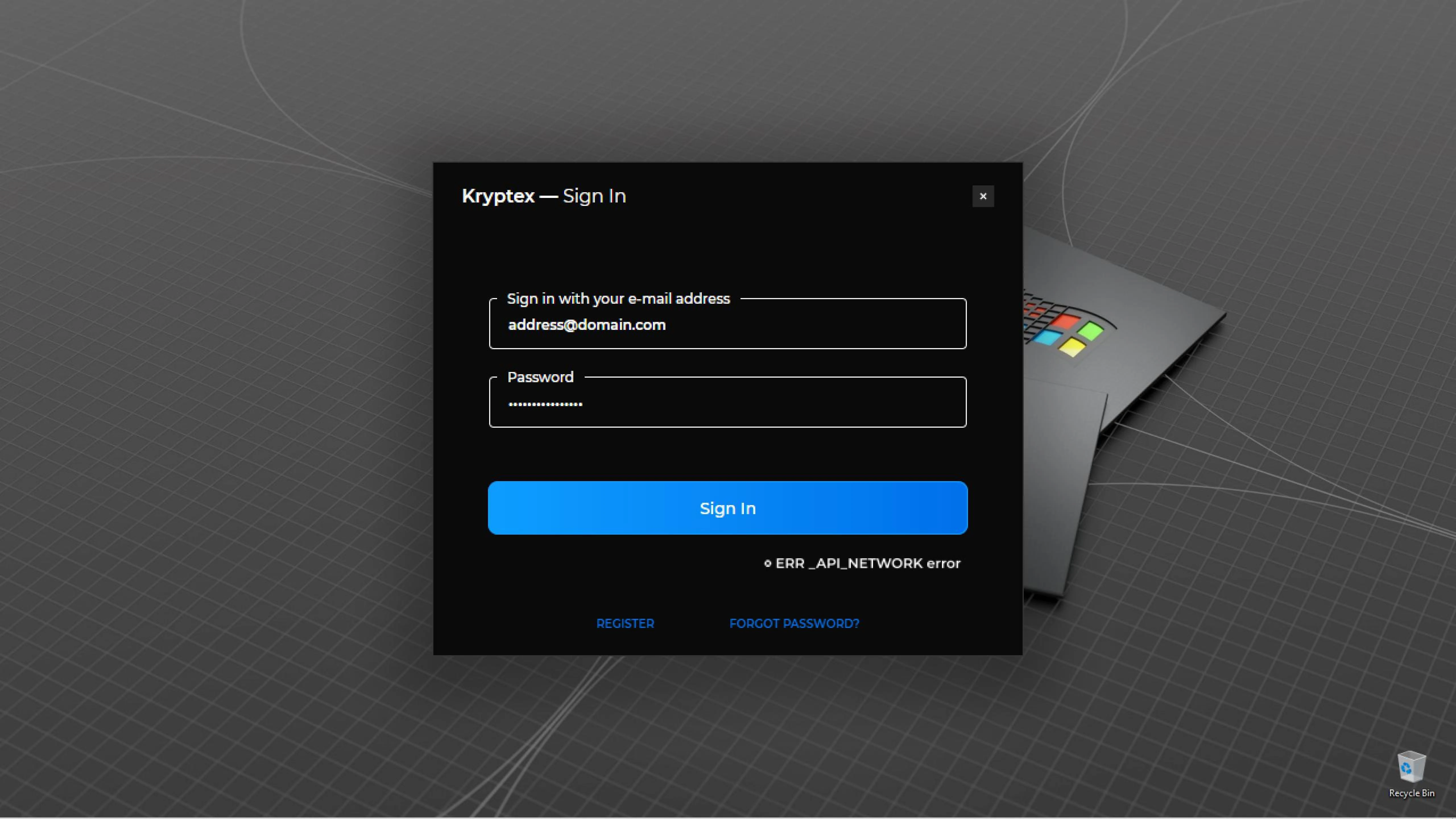 Fixing network errors