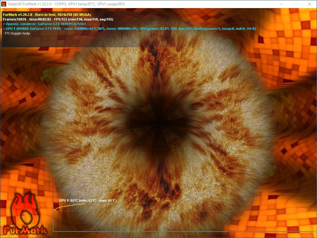 Run FurMark to check overclock stability